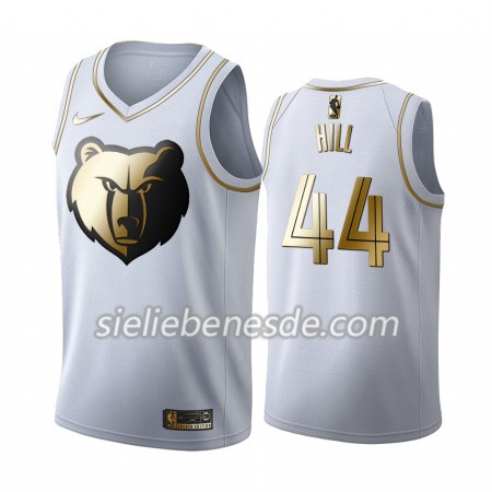 Herren NBA Memphis Grizzlies Trikot Solomon Hill 44 Nike 2019-2020 Weiß Golden Edition Swingman